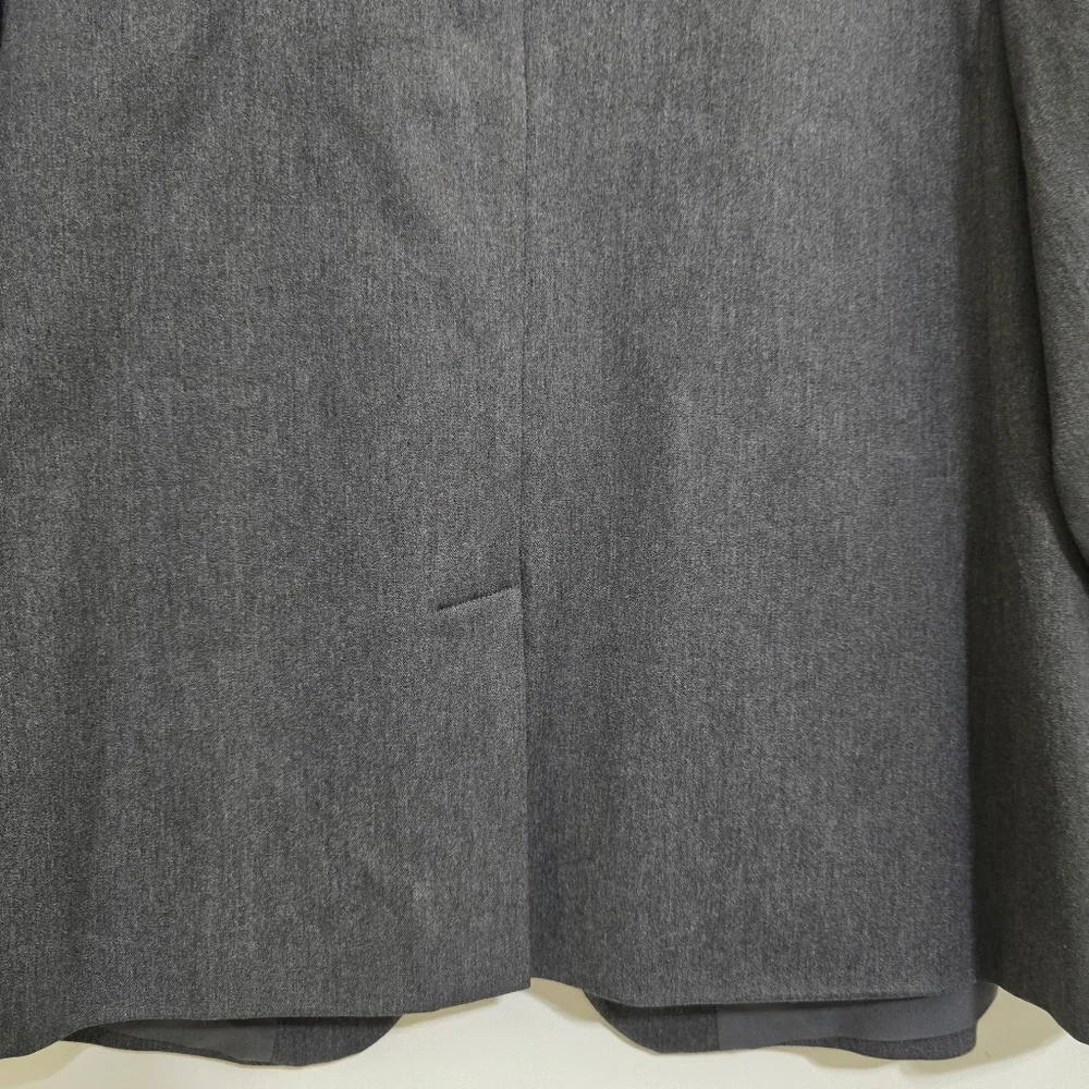 OLD NAVY size XXL Classic Twill Pixie Notched Lapel Single Button Blazer Gray‎